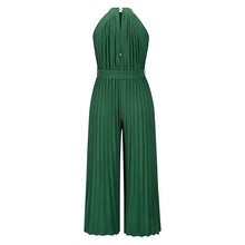 Load image into Gallery viewer, Women's Lace-Up Halter Casual Wide-Leg Jumpsuit