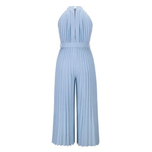 Load image into Gallery viewer, Women's Lace-Up Halter Casual Wide-Leg Jumpsuit