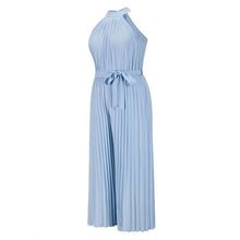 Load image into Gallery viewer, Women's Lace-Up Halter Casual Wide-Leg Jumpsuit