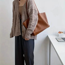 Load image into Gallery viewer, Women's Large Totes PU Leather Shoulder Bag Soft Purse Hobo Handbag Casual Top Handle Bag For Travel Work
