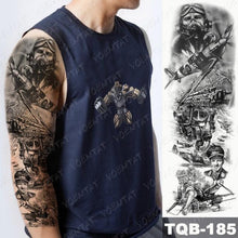 Load image into Gallery viewer, Womens Large Waterproof Temporary Sticker Tattoo Tiger Fox Luxury Design From Wonderland