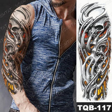 Load image into Gallery viewer, Womens Large Waterproof Temporary Sticker Tattoo Tiger Fox Luxury Design From Wonderland