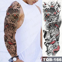 Load image into Gallery viewer, Womens Large Waterproof Temporary Sticker Tattoo Tiger Fox Luxury Design From Wonderland
