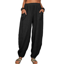 Load image into Gallery viewer, Women's Linen High Waist Wide Leg Pants