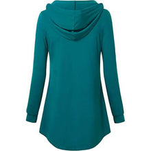 Load image into Gallery viewer, Women's Long Sleeve Hooded Tunic Tops