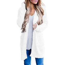 Load image into Gallery viewer, Women's Long Sleeve Soft Chunky Knit Sweater Coat