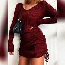 Load image into Gallery viewer, Women's Long Sleeve Sweater Dress