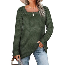 Load image into Gallery viewer, Women's Long Sleeve V Neck Sweater Tops