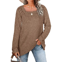 Load image into Gallery viewer, Women's Long Sleeve V Neck Sweater Tops