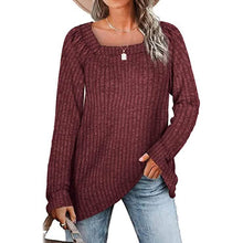 Load image into Gallery viewer, Women's Long Sleeve V Neck Sweater Tops