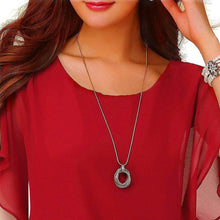 Load image into Gallery viewer, Women's Loose Casual Short Sleeve Chiffon Top T-Shirt Blouse
