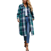 Load image into Gallery viewer, Womens Lounge Lapel Button Up Long Sleeve