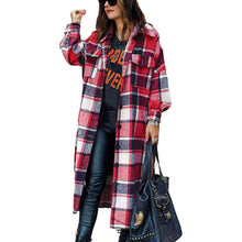 Load image into Gallery viewer, Womens Lounge Lapel Button Up Long Sleeve