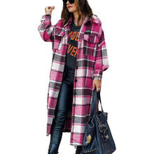 Load image into Gallery viewer, Womens Lounge Lapel Button Up Long Sleeve