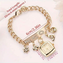 Load image into Gallery viewer, Women's Love Alphabet Bracelet Alloy Quartz Watch