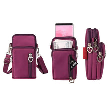 将图片加载到图库查看器,Women's Mini Cross-Body Shoulder Strap Cell Phone Wallet Pouch Bag Purse