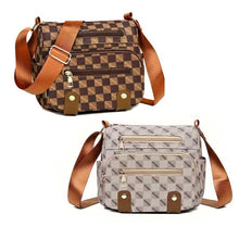 将图片加载到图库查看器,Women's Multi Pocket Plaid Pattern Crossbody Bag