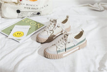 将图片加载到图库查看器,Womens New Spring Fashion Canvas Casual Flats Striped Vulcanize Fashion Style Sneakers Low-Cut Trainers Canvas Flat Sneakers Casual Slip On Canvas Comfortable Design
