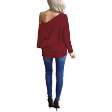 Load image into Gallery viewer, Women's Off-Shoulder Long-Sleeved Top