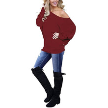 Load image into Gallery viewer, Women's Off-Shoulder Long-Sleeved Top