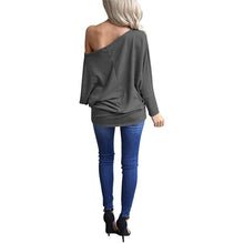 Load image into Gallery viewer, Women's Off-Shoulder Long-Sleeved Top