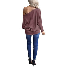 Load image into Gallery viewer, Women's Off-Shoulder Long-Sleeved Top