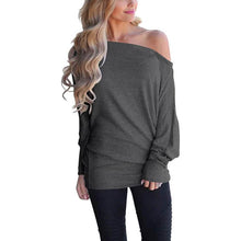 Load image into Gallery viewer, Women's Off-Shoulder Long-Sleeved Top
