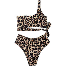 将图片加载到图库查看器,Women's One Shoulder High Waist Bikini