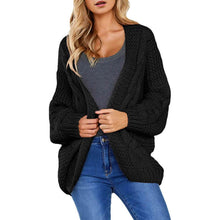 Load image into Gallery viewer, Womens Open Front Long Sleeve Chunky Knit Cardigan Sweaters Loose Outwear Coat
