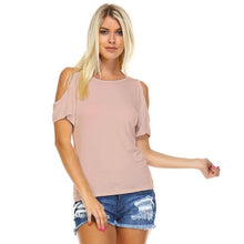 将图片加载到图库查看器,Women's Open-Shoulder Short Sleeve Top - Assorted Sizes