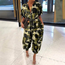 Load image into Gallery viewer, Women's Ordinary Deep V Jumpsuit