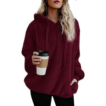 将图片加载到图库查看器,Women's Oversized Fleece Hoodie