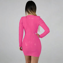 Load image into Gallery viewer, Women's Party Bodycon Long Sleeve Mini Dress