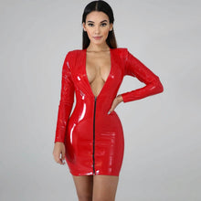Load image into Gallery viewer, Women's Party Bodycon Long Sleeve Mini Dress