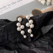 Load image into Gallery viewer, Women's Pearl Alloy Stud Earrings