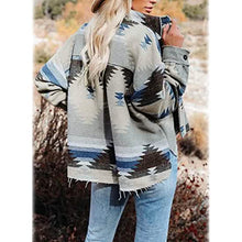 Load image into Gallery viewer, Women's Plaid Long Sleeve Button Down Collar Coat
