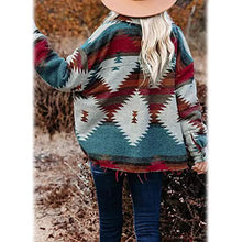 Load image into Gallery viewer, Women's Plaid Long Sleeve Button Down Collar Coat