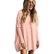 Load image into Gallery viewer, Women's Plain Oversized Loose Fitting Tunic Top