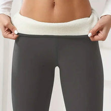 Load image into Gallery viewer, Women's Plush Lined Sherpa Leggings High-Stretch Yoga Pants