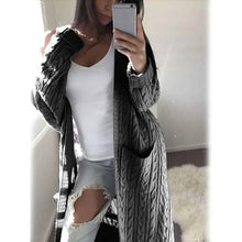 Load image into Gallery viewer, Women's Pocket Knitted Cardigan Sweater