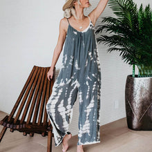 Load image into Gallery viewer, Women's Printed Jumpsuit Wide-Leg Leisure Pants