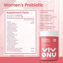 Load image into Gallery viewer, Women's Probiotic Vitamin Capsules