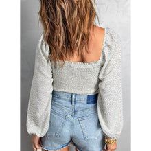 Load image into Gallery viewer, Women's Puff Long Sleeve Square Neck Tops
