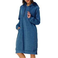 Load image into Gallery viewer, Womens Pullover Hoodie Dress