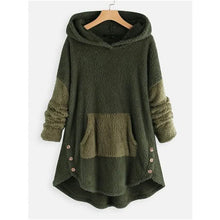 将图片加载到图库查看器,Women's Pullover Solid Colored Hoodie