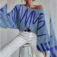 将图片加载到图库查看器,Women's Pullover Sweater Jumper Ribbed Knit Oversized Crew Neck