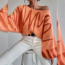 将图片加载到图库查看器,Women's Pullover Sweater Jumper Ribbed Knit Oversized Crew Neck