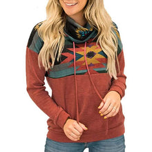 将图片加载到图库查看器,Women's Quarter Zip Color Block Pullover Sweatshirt