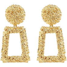 Load image into Gallery viewer, Women's Rectangular Geometric Drop Earrings