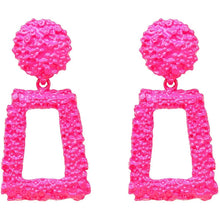Load image into Gallery viewer, Women's Rectangular Geometric Drop Earrings